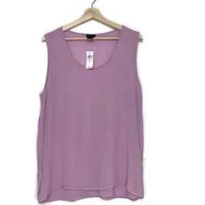 Ann Taylor Factory Lavender Sleeveless Blouse